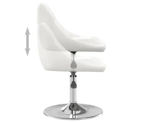 Baro Taburetė, Baltos Spalvos, Dirbtinė Oda (335149)