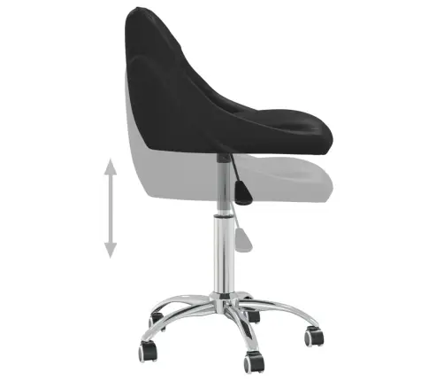 Pöörlevad Söögitoolid 4 Tk, Must, Kunstnahk