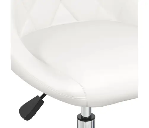 Pööratav Söögitool, Valge, Kunstnahk