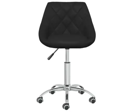 Grozāms Virtuves Krēsls, Melna Mākslīgā Āda Vidaxl