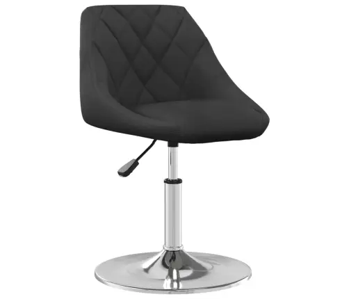 Pöörlevad Söögitoolid 4 Tk, Must, Samet