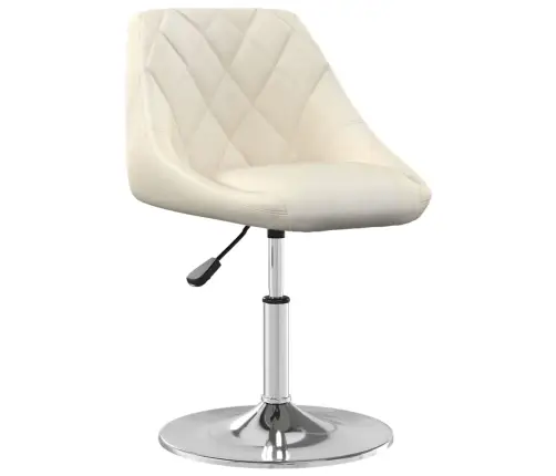 Pööratavad Söögitoolid 4 Tk, Kreemjas, Samet