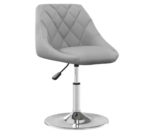 Grozāmi Virtuves Krēsli, 4 Gab., Gaiši Pelēks Samts Vidaxl