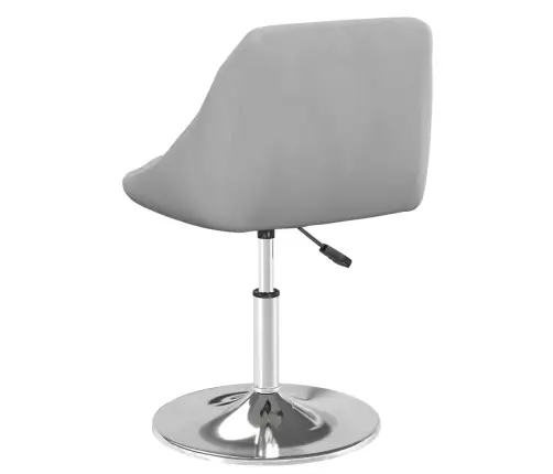 Grozāmi Virtuves Krēsli, 4 Gab., Gaiši Pelēks Samts Vidaxl
