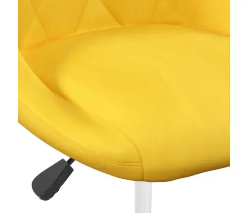 Grozāmi Virtuves Krēsli, 4 Gab., Sinepju Dzeltens Samts Vidaxl