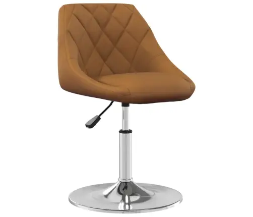 Grozāmi Virtuves Krēsli, 6 Gab., Brūns Samts Vidaxl Grozāmi Virtuves Krēsli, 6 Gab., Brūns Samts Vidaxl