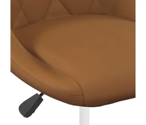 Grozāmi Virtuves Krēsli, 6 Gab., Brūns Samts Vidaxl Grozāmi Virtuves Krēsli, 6 Gab., Brūns Samts Vidaxl