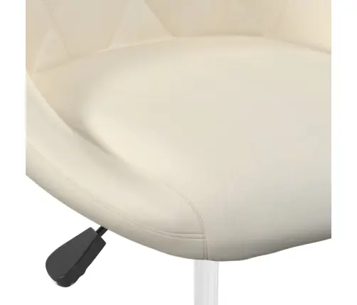 Grozāmi Virtuves Krēsli, 6 Gab., Krēmkrāsas Samts Vidaxl