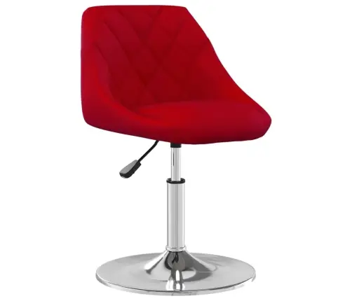 Pöörlevad Söögitoolid 6 Tk, Veinipunane, Samet