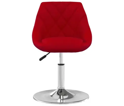 Pöörlevad Söögitoolid 6 Tk, Veinipunane, Samet