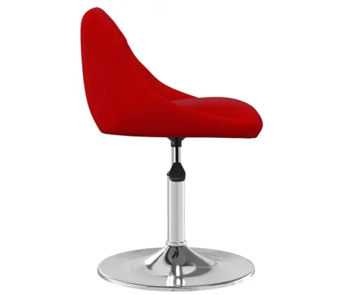 Pöörlevad Söögitoolid 6 Tk, Veinipunane, Samet