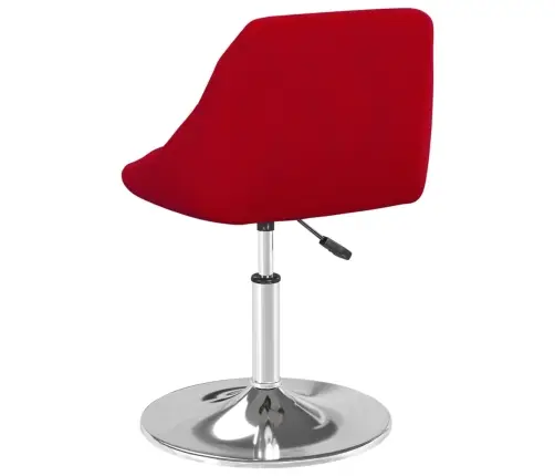 Pöörlevad Söögitoolid 6 Tk, Veinipunane, Samet