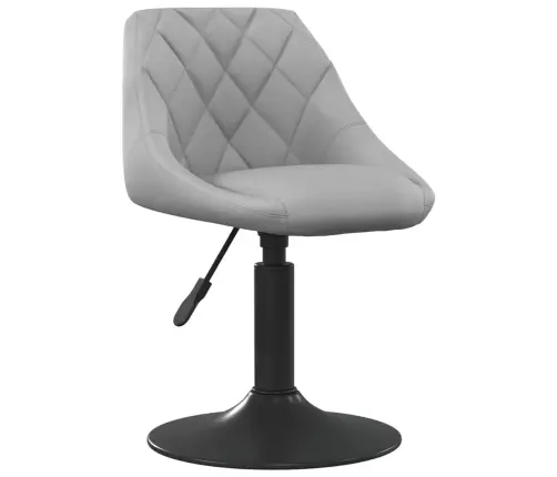Grozāmi Virtuves Krēsli, 4 Gab., Gaiši Pelēks Samts Vidaxl