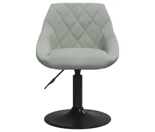Grozāmi Virtuves Krēsli, 4 Gab., Gaiši Pelēks Samts Vidaxl