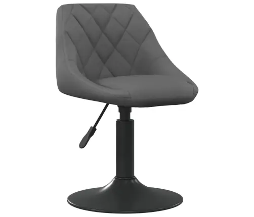 Pööratavad Söögitoolid 4 Tk, Tumehall, Samet