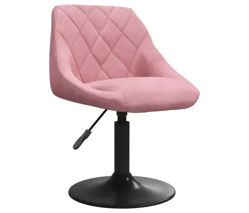 Pöörlevad Söögitoolid 4 Tk, Roosa, Samet