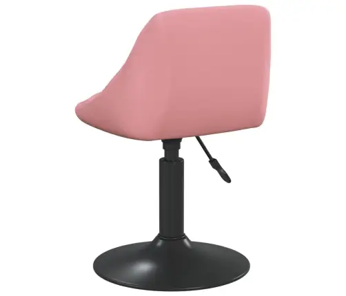 Pöörlevad Söögitoolid 4 Tk, Roosa, Samet