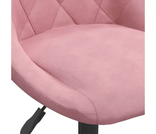 Pöörlevad Söögitoolid 4 Tk, Roosa, Samet