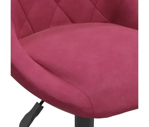 Grozāmi Virtuves Krēsli, 4 Gab., Vīnsarkans Samts Vidaxl