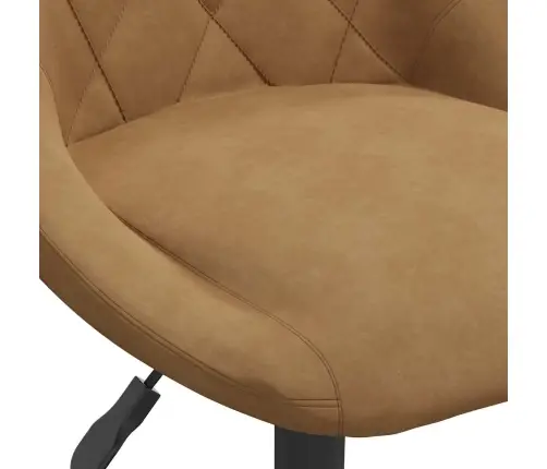 Grozāmi Virtuves Krēsli, 6 Gab., Brūns Samts Vidaxl