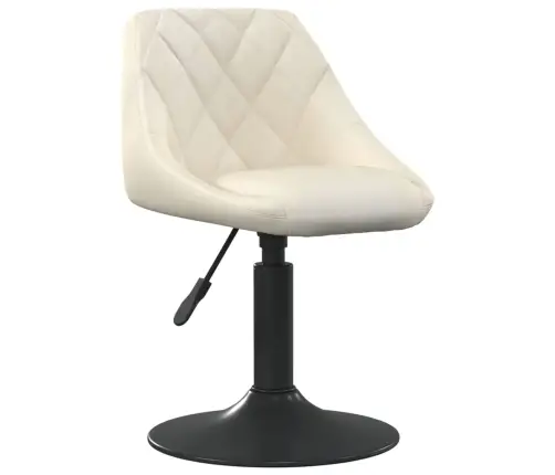 Grozāmi Virtuves Krēsli, 6 Gab., Krēmkrāsas Samts Vidaxl