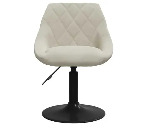 Grozāmi Virtuves Krēsli, 6 Gab., Krēmkrāsas Samts Vidaxl