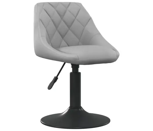 Grozāmi Virtuves Krēsli, 6 Gab., Gaiši Pelēks Samts Vidaxl