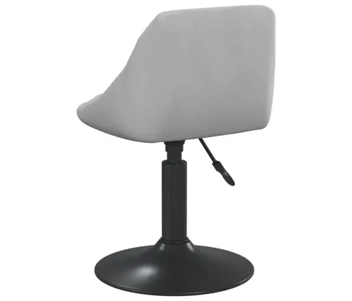 Grozāmi Virtuves Krēsli, 6 Gab., Gaiši Pelēks Samts Vidaxl