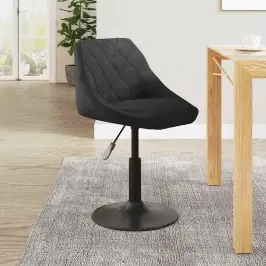 Virtuves Krēsls, Melns Samts Vidaxl