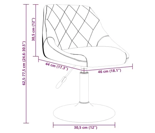 Virtuves Krēsls, Krēmkrāsas Samts Vidaxl