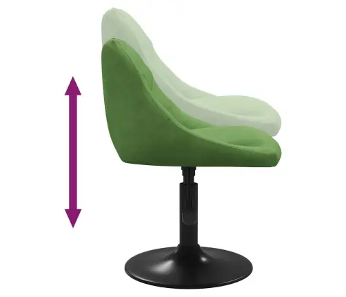 Valgomojo Kėdė, Šviesiai Žalios Spalvos, Aksomas (335318)