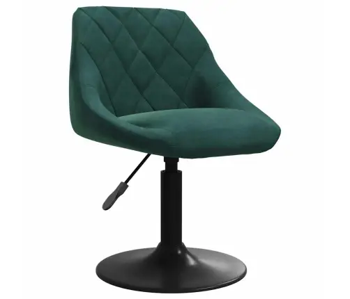 Valgomojo Kėdė, Tamsiai Žalios Spalvos, Aksomas (335319)