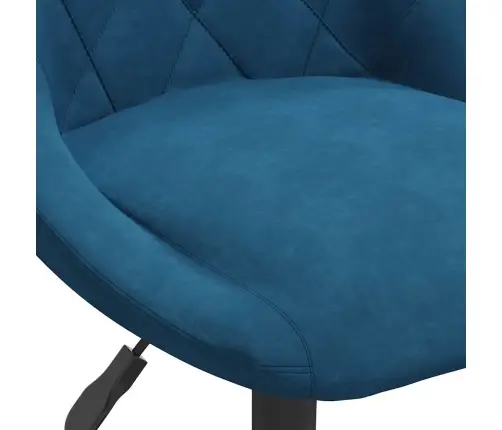 Valgomojo Kėdė, Mėlynos Spalvos, Aksomas (335320) Valgomojo Kėdė, Mėlynos Spalvos, Aksomas (335320)