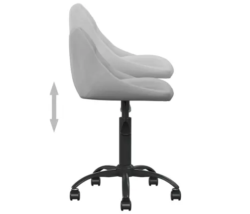 Biuro Kėdė, Šviesiai Pilkos Spalvos, Aksomas (335360)