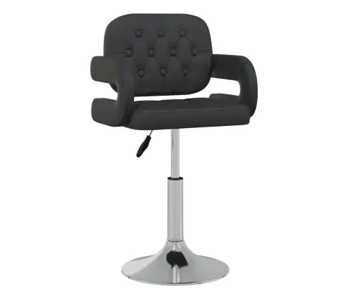 Pöörlevad Söögitoolid 4 Tk, Must, Kunstnahk