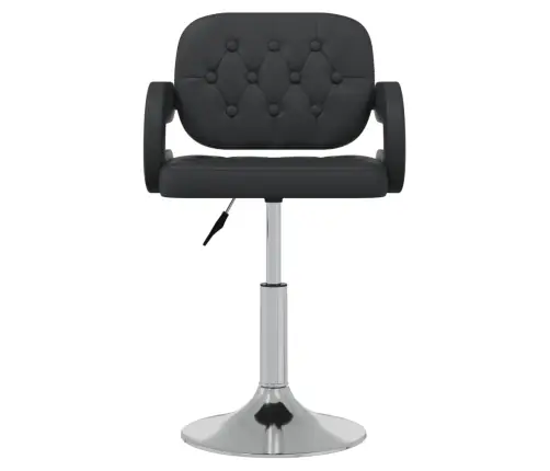 Pöörlevad Söögitoolid 4 Tk, Must, Kunstnahk