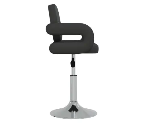 Pöörlevad Söögitoolid 4 Tk, Must, Kunstnahk