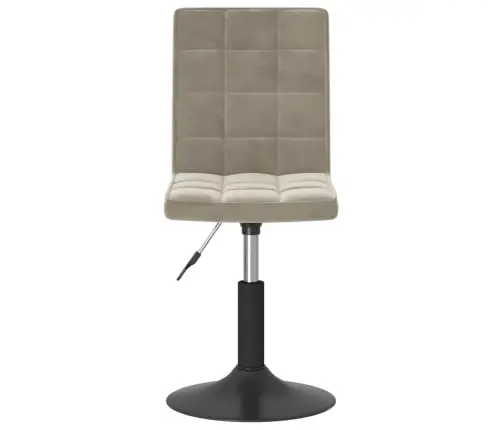 Pasukamos Valgomojo Kėdės, 4Vnt., Šviesiai Pilkos, Aksomas