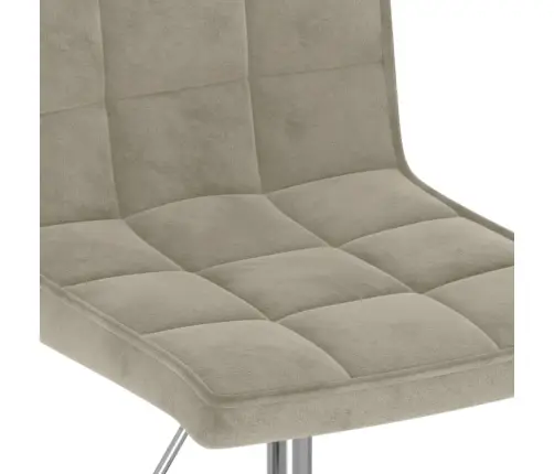 Pasukamos Valgomojo Kėdės, 4Vnt., Šviesiai Pilkos, Aksomas