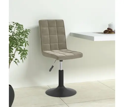 Pasukamos Valgomojo Kėdės, 4Vnt., Šviesiai Pilkos, Aksomas