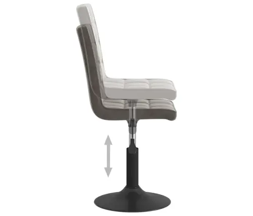 Grozāmi Virtuves Krēsli, 4 Gab., Tumši Pelēks Samts Vidaxl