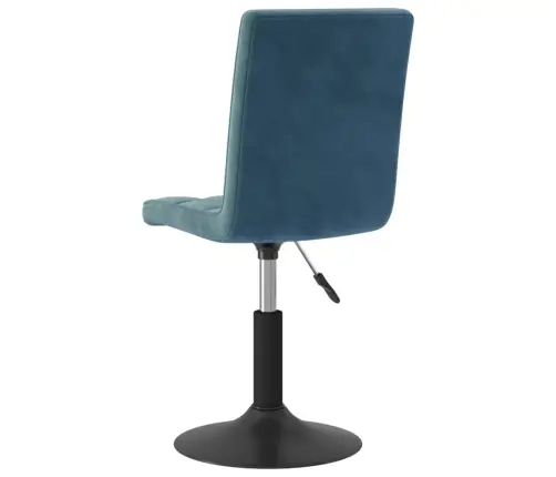 Pasukamos Valgomojo Kėdės, 4Vnt., Mėlynos Spalvos, Aksomas