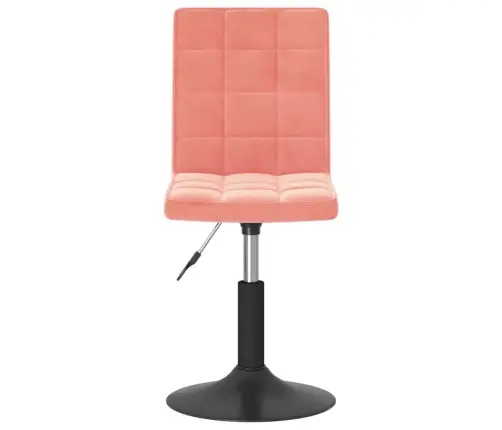Grozāmi Virtuves Krēsli, 4 Gab., Rozā Samts Vidaxl