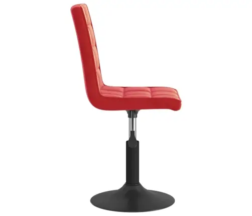 Grozāmi Virtuves Krēsli, 4 Gab., Vīnsarkans Samts Vidaxl