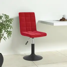 Pöörlevad Söögitoolid 4 Tk, Veinipunane, Samet