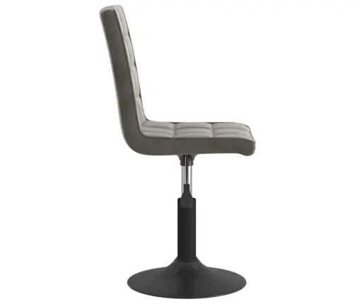 Grozāmi Virtuves Krēsli, 6 Gab., Tumši Pelēks Samts Vidaxl