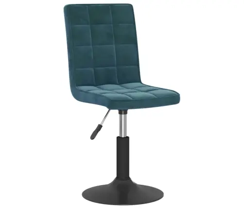 Grozāmi Virtuves Krēsli, 6 Gab., Zils Samts Vidaxl Grozāmi Virtuves Krēsli, 6 Gab., Zils Samts Vidaxl