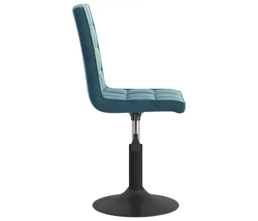 Grozāmi Virtuves Krēsli, 6 Gab., Zils Samts Vidaxl Grozāmi Virtuves Krēsli, 6 Gab., Zils Samts Vidaxl