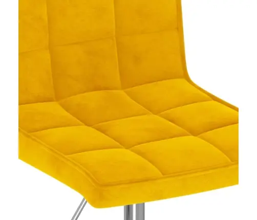 Pöörlevad Söögitoolid 6 Tk Sinepikollane Samet