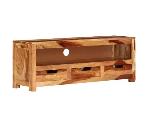 Televizoriaus Spintelė, 110X30X40cm Akacijos Medienos Masyvas